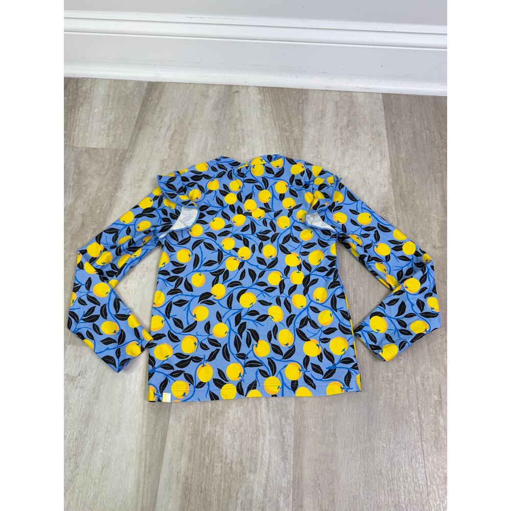 Summersalt Girls Ruffle Rashguard Lemon Citrus print Size 8 - Picture 3 of 3
